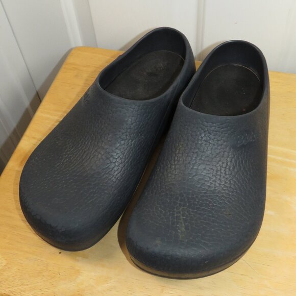 Men’s Birkenstock Super Birkis Clogs Shoes EU Size 43 US Size 10 Navy Blue - Picture 3 of 8
